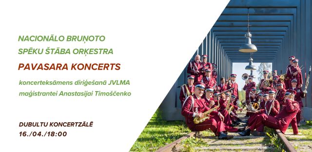 NBS Štāba orķestra PAVASARA KONCERTS 16. / 04. / 18:00